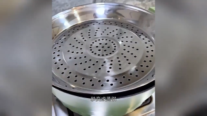 Keranixy 28/30/32/32CM Stainless Steel Steamer Pan Round Deepened Thickened Steam Rack Cooking Tools for Kitchen Pot Wok