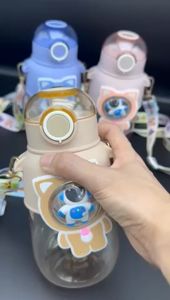 *Ready Stock* 700ML Large Capacity Sport Water Bottle Large Water Bottle with Strap & straw Portable Plastic BPA Free ✅✅✅✅✅✅**** PRINTING CUSTOM LOGO AVAILABLE *****✅✅✅✅✅✅