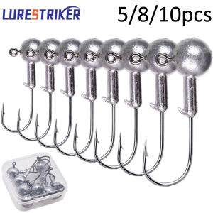 Lurestiker Box package 1g 2g 3g 4g 8g 10g 12g 14g 18g 20g 25g 28g crank fishing jig head hook for soft lure worm bait tackle