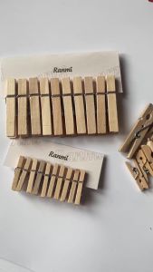 [SET10] Kẹp gỗ phụ kiện ảnh trơn màu gỗ