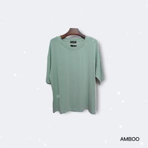 Amboo พร้อมส่ง เสื้อเรย่อน เสื้อผ้าผู้หญิง คอกลมโอเวอร์ไซส์