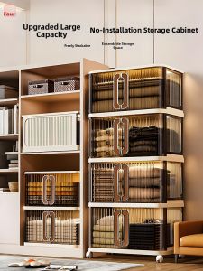 Folding No-assembly Storage Cabinet