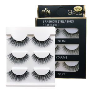 MEISHENJIE 3 Pairs Natural False Eyelashes Thick Make ups 3d Mink Lashes Soft Eyelash Extension Fake Eyelash Long Mink Eyelashes