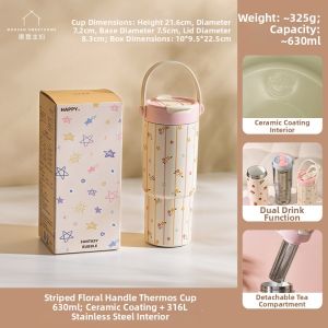 MODERN SWEETHOME | Insulated Ceramic Tumbler High Capacity