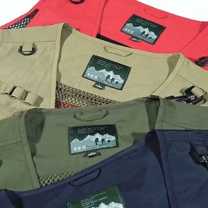 【COD&READY STOCK】New mesh quick-drying vest Mens casual outdoor multi-pocket fishing photography outdoor vest