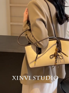 SEA YADOU  กระเป๋าสะพายไหล่ผู้หญิงกระเป๋าโท้ทกระเป๋าถือความจุขนาดใหญ่ย้อนยุคเทรนด์แฟชั่น