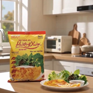 Mikko Banh Xeo Vietnamese Crispy Crepe Rice Pancake Flour Prepared Mix 500g