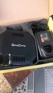 MỚI 2023 Máy Bơm Hơi Pin DONG CHENG DCQE 120 Sử Dụng Bơm Lốp Ô Tô Xe Đạp Xe Máy Phao Bơi áp suất tối đa 8kg