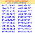 SIM VIETTEL TRẢ TRƯỚC. 
