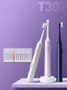 Xiaomi | Mi Home Electric Toothbrush T301 T302 Soft Bristle Automatic Charging Couple Style Men Women Student Adult Oral Care Gift Box