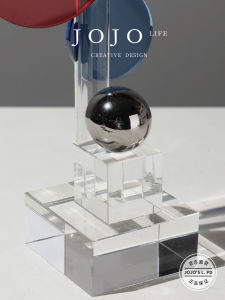 Modern Minimalist Creative Decorative Froghopper Figurine Coffee Table Ornament Entrance Hall Decoration K9 Crystal Glass