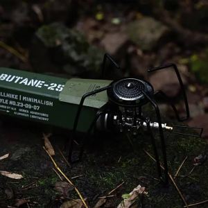 Bếp Gas Gấp Gọn WELLHIKE Spider Black Bằng Hợp Kim Nhôm Dụng Cụ Nhà Bếp Cắm Trại Dành Cho Nướng Ngoài Trời 3-5 Người Dùng