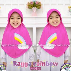 Kerudung Anak perempuan Karakter Rayya Rainbow usia 4-7 tahun