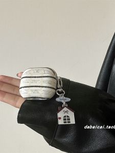 Black Line Protective Case for Airpods Pro3 Wireless Bluetooth Airpods1/2/3 Generation Soft Shell Anti-Fall Creative Korean Style