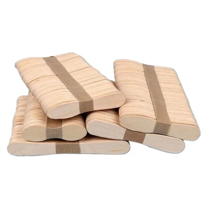 50/100Pcs ไม้ Ice Cream Sticks MINI Popsicle Sticks ธรรมชาติโฮมเมดไอศกรีมขนมเค้กช้อน Popsicle ทําอุปกรณ์เสริม