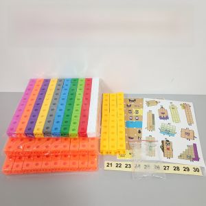 ของขวัญวันเกิดสำหรับเด็ก Magic Number Blocks อุปกรณ์การเรียนรู้ด้านการคิดทางคณิตศาสตร์แบบตัวต่อ 3 มิติ ติดกระดาษติดต่อกัน 2-7 ปี