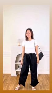 Fahm Collection - Homwe Home Were Loose Kulot Bahan Suncrepe Fit L