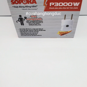 Phích Cắm Điện 2 Lớp Siêu Chịu Tải 3000W P3000W SOPOKA