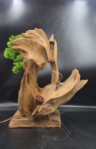 Tác phẩm lũa ngọc am phong thủy 32x27x12 - 1kg: Tinh hoa thiên nhiên cho không gian thiền định