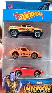 Marvel Avengers Infinity War 3-in-1 Racing Car Playset - Alloy Sports/Scooter Models for Kids 3+ Years