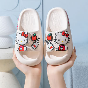Kawaii Sanrio Hello Kitty Anime Slippers Cute Cartoon Student Home Bathroom Bathing Anti-Slip Sandal for Girls Birthday Gifts