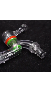 KIYO Keran Air Tembok Plastik Transparant Kran Taman Mesin Cuci