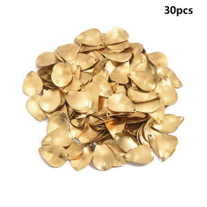 30 Chiếc Mặt Dây Chuyền Hình Học Bằng Đồng Thau Lỗ Đơn Bề Mặt Mờ Hình Giọt Nước Dùng Làm Phụ Kiện Tự Làm Vòng Tay Vòng Cổ Phụ Kiện Thời Trang