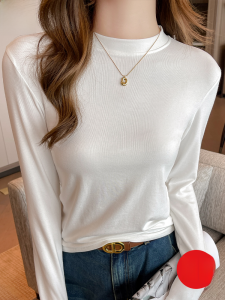 MiiOW | High-End Modal Womens Autumn Winter Thermal Underwear Slim Fit Long Sleeve Top