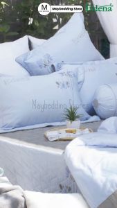 Vỏ gối nằm & gối ôm Cotton Solid Edena - Chính hãng - cao cấp in Maybedding