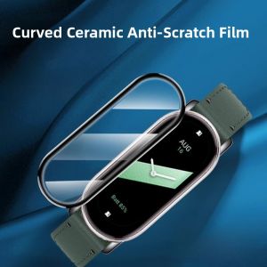 High Definition Sport Fitness Tracker Watch Protection Film Mi Band 9 Full Screen Coverage NFC Smart Watch Anti-Fingerprint Curved Surface
