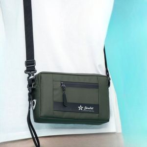 Tas Waistbag Pria Anti air Selempang Waterproof Tas Pinggang Ovall