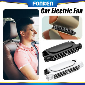 Fonken Ghế ngồi xe hơi di động fan 3 tốc độ điều chỉnh tựa đầu xe hơi Quạt làm mát không khí dùng nguồn USB cho phía trước phía sau ghế hành khách