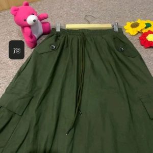 ROK CARGO WANITA BAHAN TWIL COMBED STRET MELAR DAN HALUS
