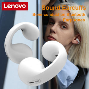♥Limit Free Shipping♥Lenovo Bone Conduction Earphones TWS Wireless Ear Clip Bluetooth 5.3 Headphones Earcuffs Sport Outdoor Headset For iPhone Android