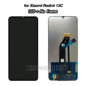 6.74" For Xiaomi Redmi 13C LCD Display 23100RN82L 23124RN87G Touch Screen Digitizer For Redmi 13C Display Screen No Farme