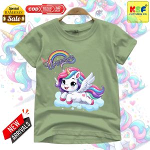 Kaos lucu Anak-Anak UNICORN Fashion Cute Anak-Anak UNICORN Usia 2-11Tahun Kaos bahan katun 24S Size XS-XL