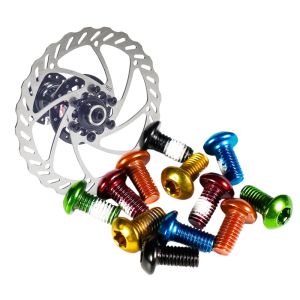 Chooee Bicycle Brakes Rotors Bolt Steel M5x10mm Rorors Screws Bike Brake Disc Brake Rotor Bolts 12pcs