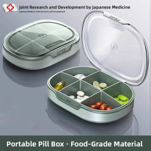 MONLEYTA | Portable Large Capacity Japanese Medicine Box Daily Pill Organizer Compact Travel Size Medicine Dispenser Box By MONLEYTA