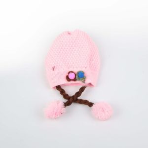 topi kupluk kepang bayi perempuan usia 3 BLN-- 2 thn