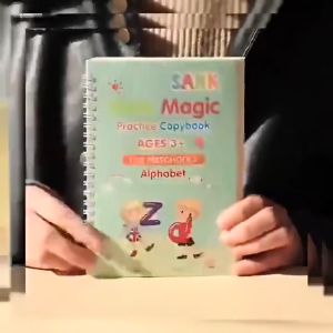 4 Book Pen Set Practice Writing Kids Reusable Learning Copybook With Free Pen Sank Magic Writing Lettering