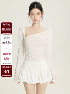 Áo Thun Nữ Dáng Ôm Dài Tay Không Tay Cổ Chữ V Họa Tiết Chữ Thập Mùa Hè Màu Trơn Không Tay Áo Sơ Mi Cơ Bản