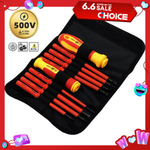 Insulated Electrician Screwdriver High Hardness Combo Household Magnetic Cross Word Shaped Plum Blossom Hexagonal Screwdriver