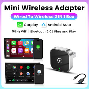 2025 Wireless CarPlay Android Auto Adapter USB Dongle Smart Mini Box Plug And Play 5G WIFI Bluetooth For 98% Wired Carplay Cars