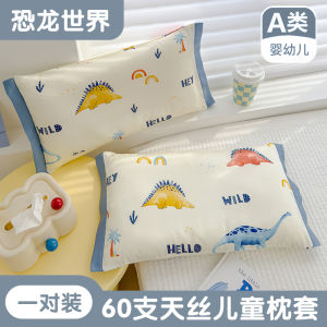 Childrens Special Silk Pillowcase Pair Summer Single 40x60 Cartoon Pillow Core Inner Case Breathable Absorbent Pure Cotton