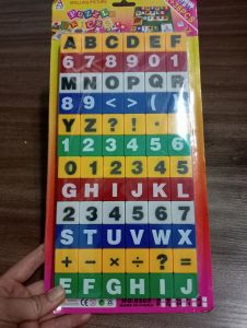 Bảng chữ cái và số bằng nhựa cho bé