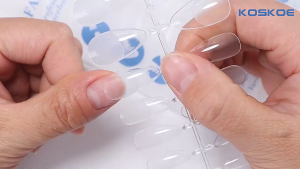 JOSLOVE Soft Gel Tips 120Pcs Patches Clear Full Coverage False Nails Artificial Matte Coffin Almond for Nail Extension