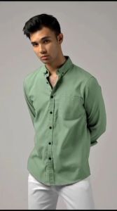 Kemeja Polos Pria Lengan Panjang Slimfit Casual Formal Premium Pink Lilac Denim Kunyit Sage