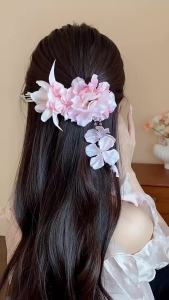 Multi-style Romantic Artificial Flower Hair Clips WomenFreshsweetCluster Flower Tassel Hairgrips Vacation Travel Photoshoot M