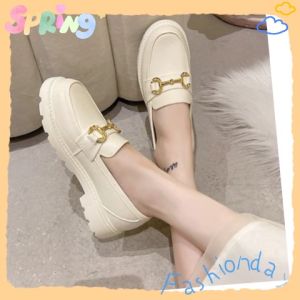 Lishops รุ่นใหม่: รองเท้าโลฟเฟอร์ตกแต่งอะไหล่โลหะสุดปัง สีใหญ่สวยปังพื้นส้นหนาใส่กับชุดเดรสคือสวยจึ้ง สาวๆคือห้ามพลาด