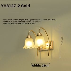 Modern Creative Flower Wall Lamp Bedroom Bedside Lamp Living Room Background Wall Balcony Lighting North European Staircase Corridor